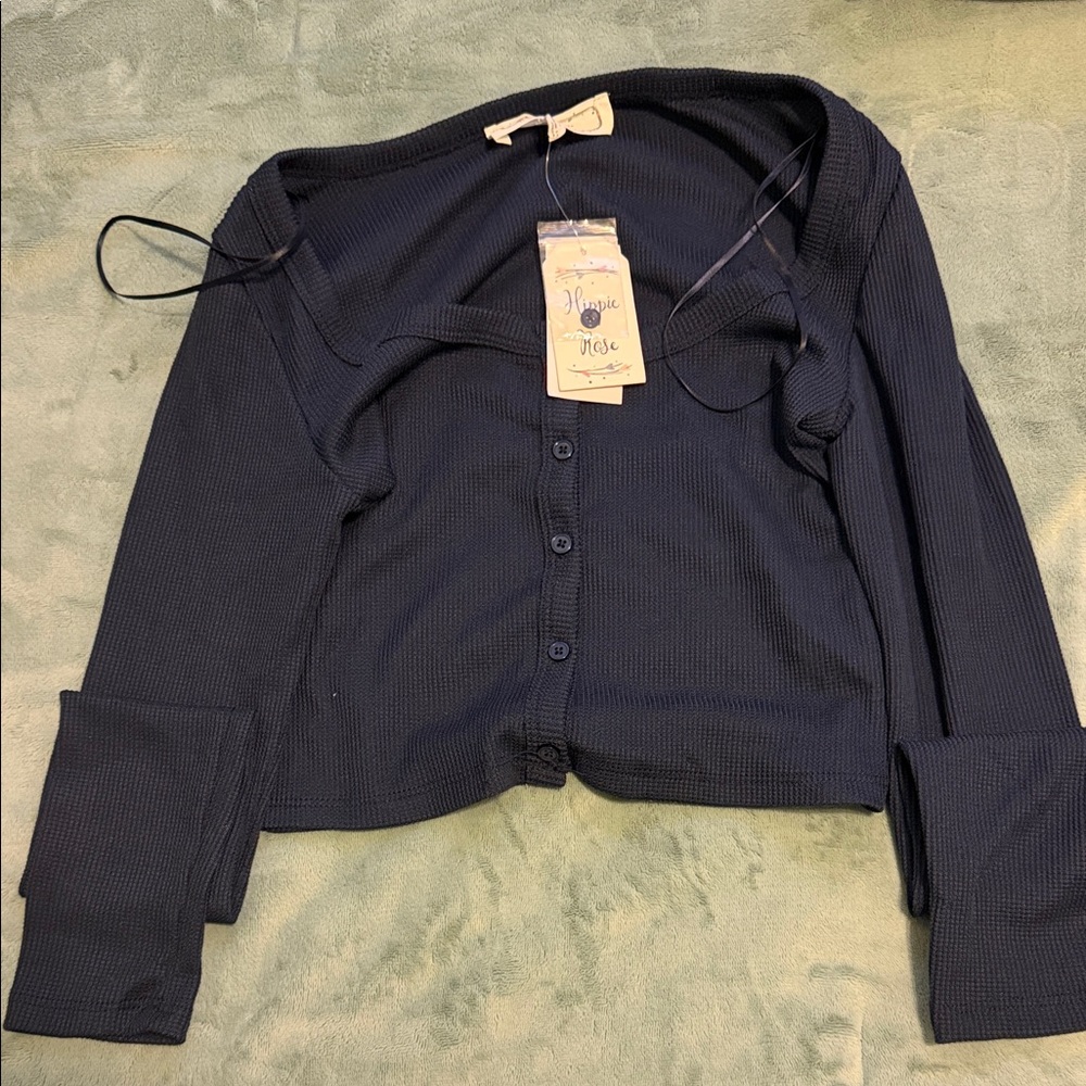 Hippie Rose Deep Blue Cardigan